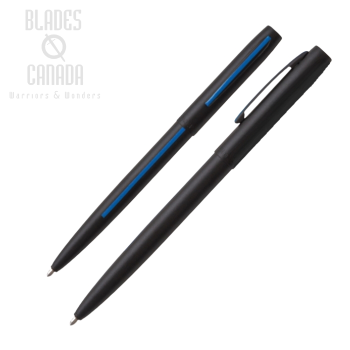 Fisher Space Pen Law Enforcement, Black w/Blue Line, FPM4BLEBL